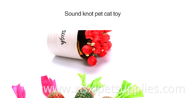 Lovely design cats toys products sisal cat toy mouse christmas color